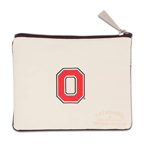 Catstudio Collegiate Zipper Pouch, Ohio State University Travel Toiletry Bag, Ideal Gift for College Students or Alumni, Makeup Bag, Dog Treat Pouch, or Travel Purse Pouch