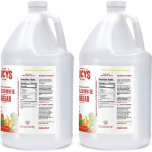 Lucy's Family Owned - Natural Distilled White Vinegar, 1 Gallon 128oz. (Pack of 2)