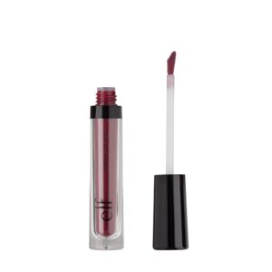 e.l.f. cosmetics tinted lip oil, long lasting & sheer coverage, non-sticky, hydrates, adds shine, infused with jojoba, apricot & vitamin e, berry kiss, 0.1 oz