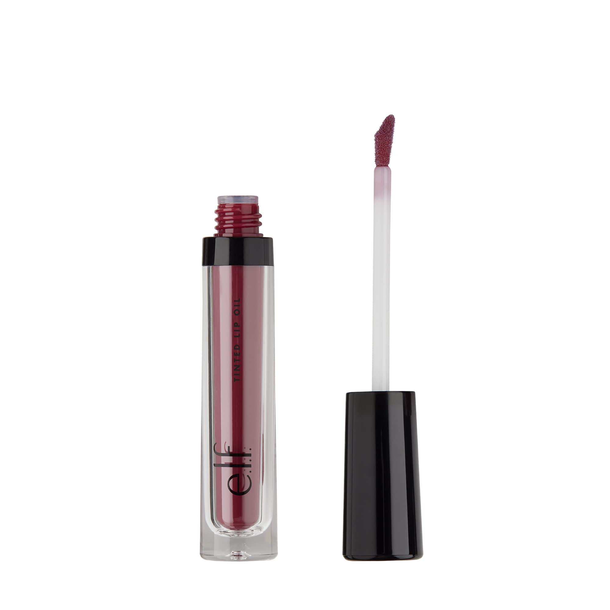 e.l.f. Cosmetics Tinted Lip Oil, Long Lasting & Sheer Coverage, Non-Sticky, Hydrates, Adds Shine, Infused with Jojoba, Apricot & Vitamin E, Berry Kiss, 0.1 Oz