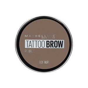 maybelline eyebrow, tattoo brow longlasting eyebrow pomade pot taupe