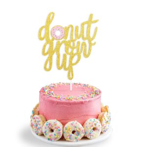 donut grow up cake topper