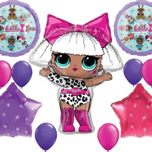 XL Birthday Party LOL Balloons Decoration Supplies Diva