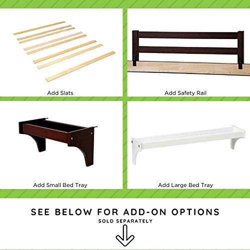Full Size Conversion Kit Bed Rails for Delta Children's Canton Crib (Dark Chocolate)