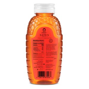 Nate's California 100% Pure, Raw & Unfiltered Honey - 16 oz. Squeeze Bottle - All-natural Sweetener