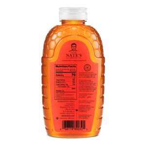 Nate's Georgia 100% Pure, Raw & Unfiltered Honey, 32 oz. Squeeze Bottle - All-natural Sweetener