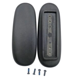 2x universal office desk computer chair replacement part arm pads armrest 4" and 5.5" mounting hole, vinyl