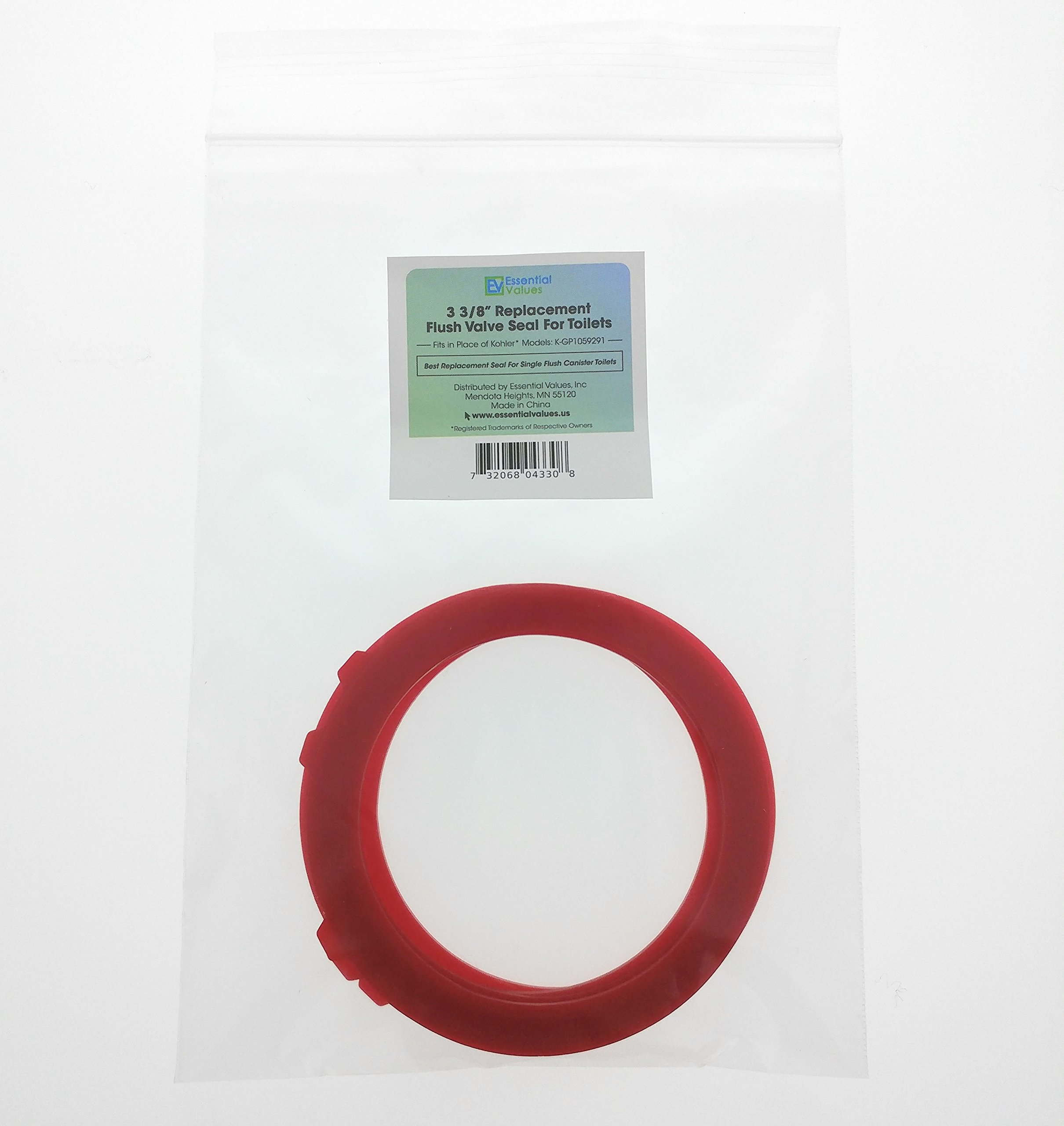 6 Pack Flush Valve Seal for Kohler Toilets, Replacement for K-GP1059291 Models by Essential Values