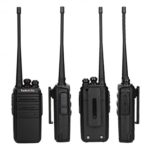 Radioddity GA-2S Long Range Walkie Talkies for Adults UHF Two Way Radio Rechargeable with Micro USB Charging + Air Acoustic Earpiece with Mic + Programming Cable, for School Retail Business (6 Pack)