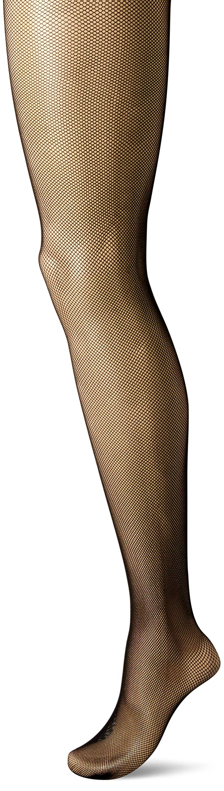 Hanes Silk Reflections Hanes Women's Fishnet Tights, Black, Large Tall