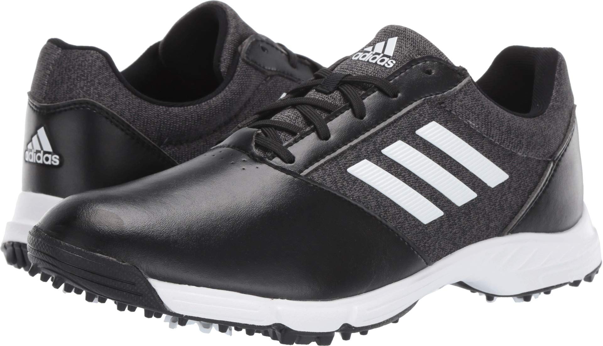 adidas Womens TECH Response Golf Shoe, Black/Silver Metallic/Grey Five, 5.5 M US