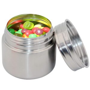 coagu 8oz coffee canisters: premium 18/8 stainless steel containers perfect for children's lunches, tea, sugar, coffee storage, and candy