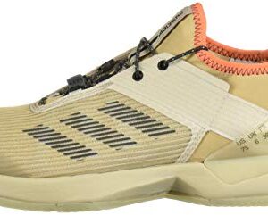 adidas Women's Adizero Ubersonic 3 Citified, Light Brown/Grey/True Orange, 7.5 M US