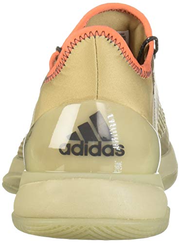 adidas Women's Adizero Ubersonic 3 Citified, Light Brown/Grey/True Orange, 7.5 M US