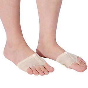 Alomejor Half Dance Paw Pad Shoes, Lyrical Ballet Belly Dance Foot Thongs Sole Forefoot Pads Toe Undies Fitness Accessory(M)