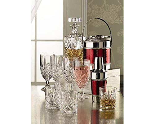 Crystal Glass Water Goblets, 16 Ounce Elegant Crystal Glasses for Water, Juice, Beer, Wine, and Cocktails, Iced Beverage Glassware – Set of 4