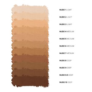 Nudestix Nudies Tinted Blur Foundation Stick, Matte Cream Powder Multitask Makeup to Tint, Blur, Blot Skin and Sculpt Face, Lightweight, Natural Matte Finish, Shade: Light 2, 0.2 fl oz (6.2 g)