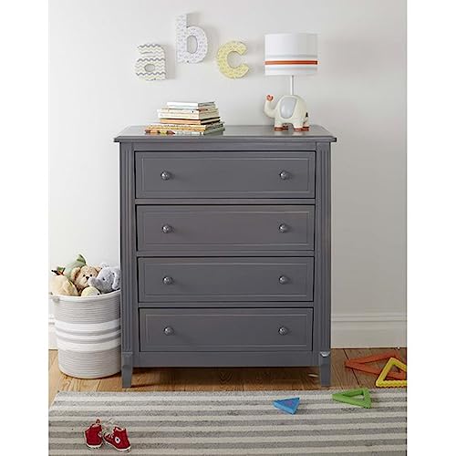 Sorelle Furniture Berkley Baby Dresser – Dresser for Nursery, Kids Bedroom Furniture, Dresser Drawers, Nightstand for Child’s Room with Drawers, Nursery Furniture for Infant-Gray