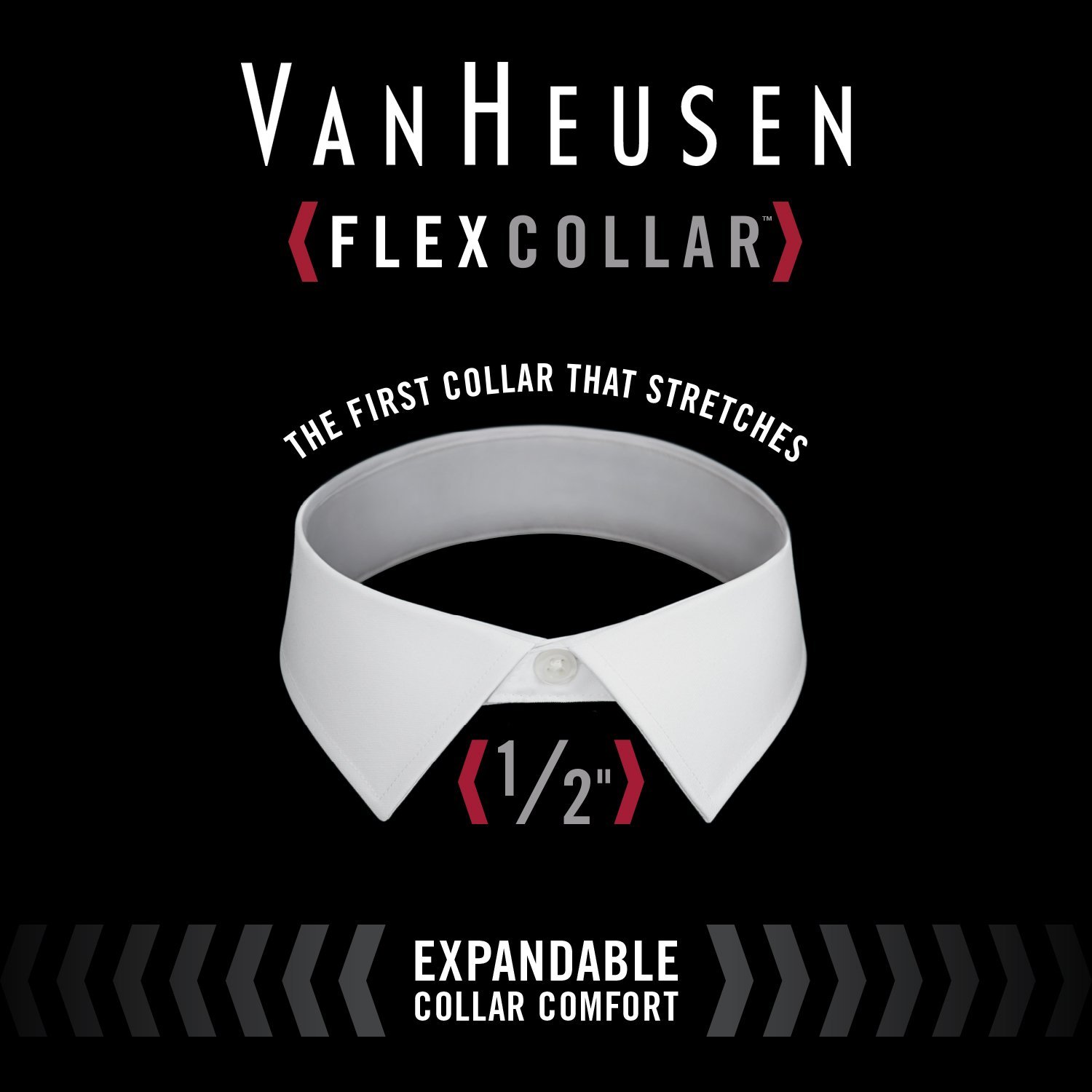 Van Heusen mens Regular Fit Flex Collar Check Dress Shirt, Midnight, 16.5 Neck 34 -35 Sleeve US