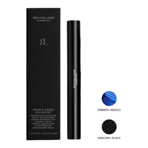 RevitaLash Cosmetics, Double-Ended Volume Set, 2-in-1 Lash Primer & Mascara Duo