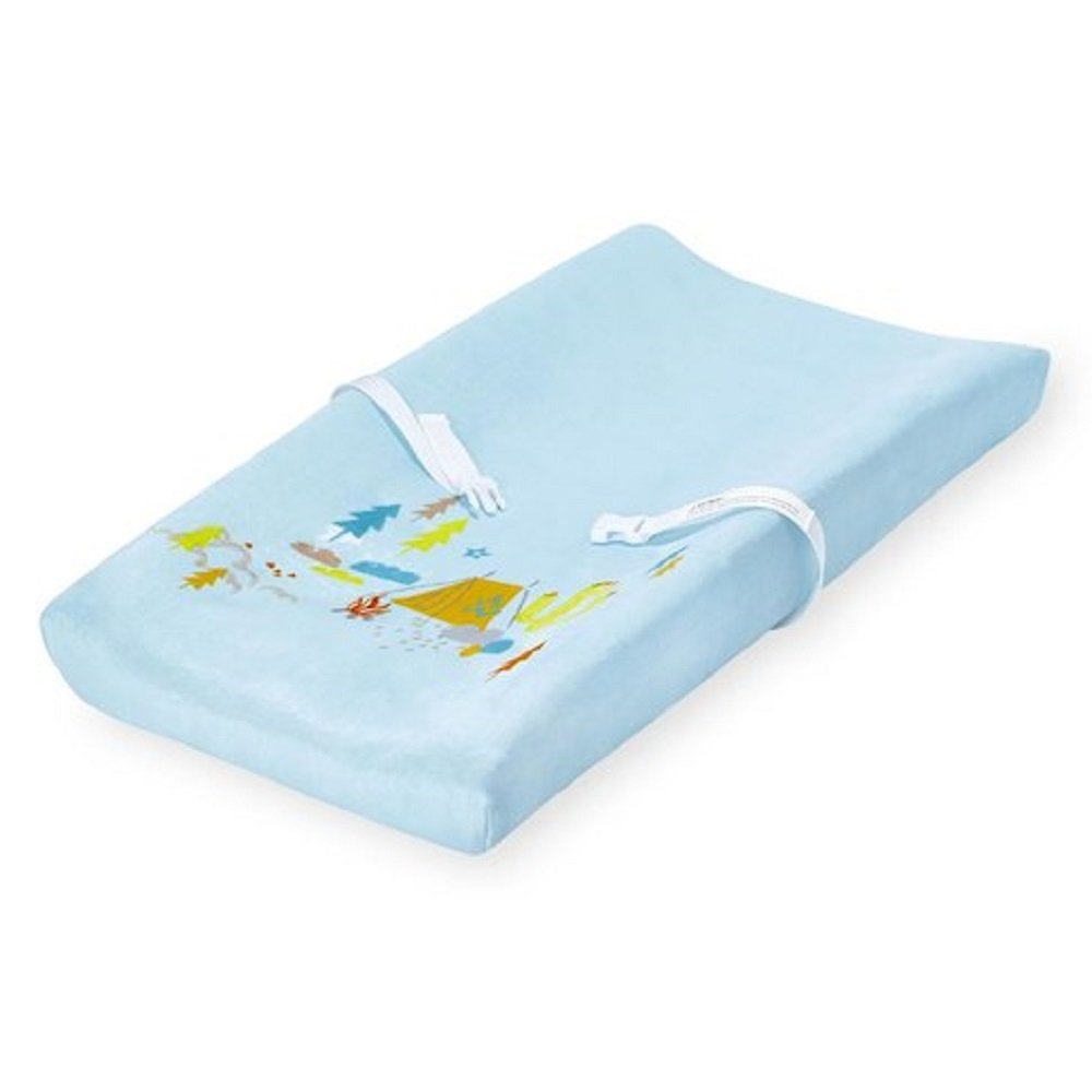 Koala Baby Let' s Explore Aqua Desert Camping Plush Changing Pad Cover