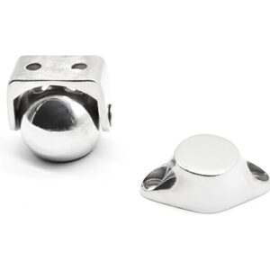 marine city 316 stainless steel gloss finish strong magnetic modern ball door window stopper soft catch holder set for boats marine bedroom door family hardware (1 pc)
