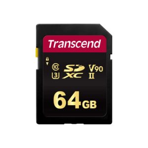 transcend ts64gsdc700s 64gb uhs-ii u3 v90 sdhc flash memory card