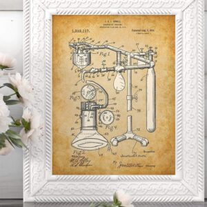 Anesthetic Machine Patent - 11x14 Unframed Patent Print - Great Gift for Doctors, Surgeons, and Anesthesiologist and Home and Office Decor Under $15