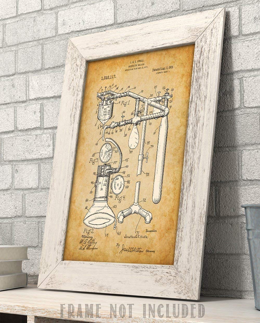 Anesthetic Machine Patent - 11x14 Unframed Patent Print - Great Gift for Doctors, Surgeons, and Anesthesiologist and Home and Office Decor Under $15