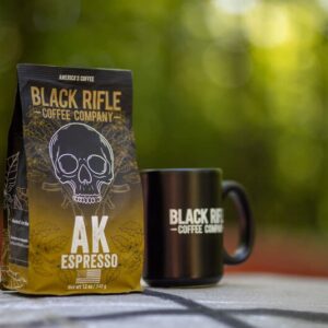 Black Rifle Coffee Company AK Espresso, Medium Roast Ground Coffee, 12 OZ Bag