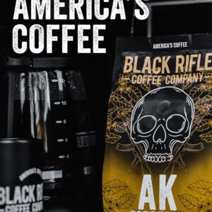 Black Rifle Coffee Company AK Espresso, Medium Roast Ground Coffee, 12 OZ Bag