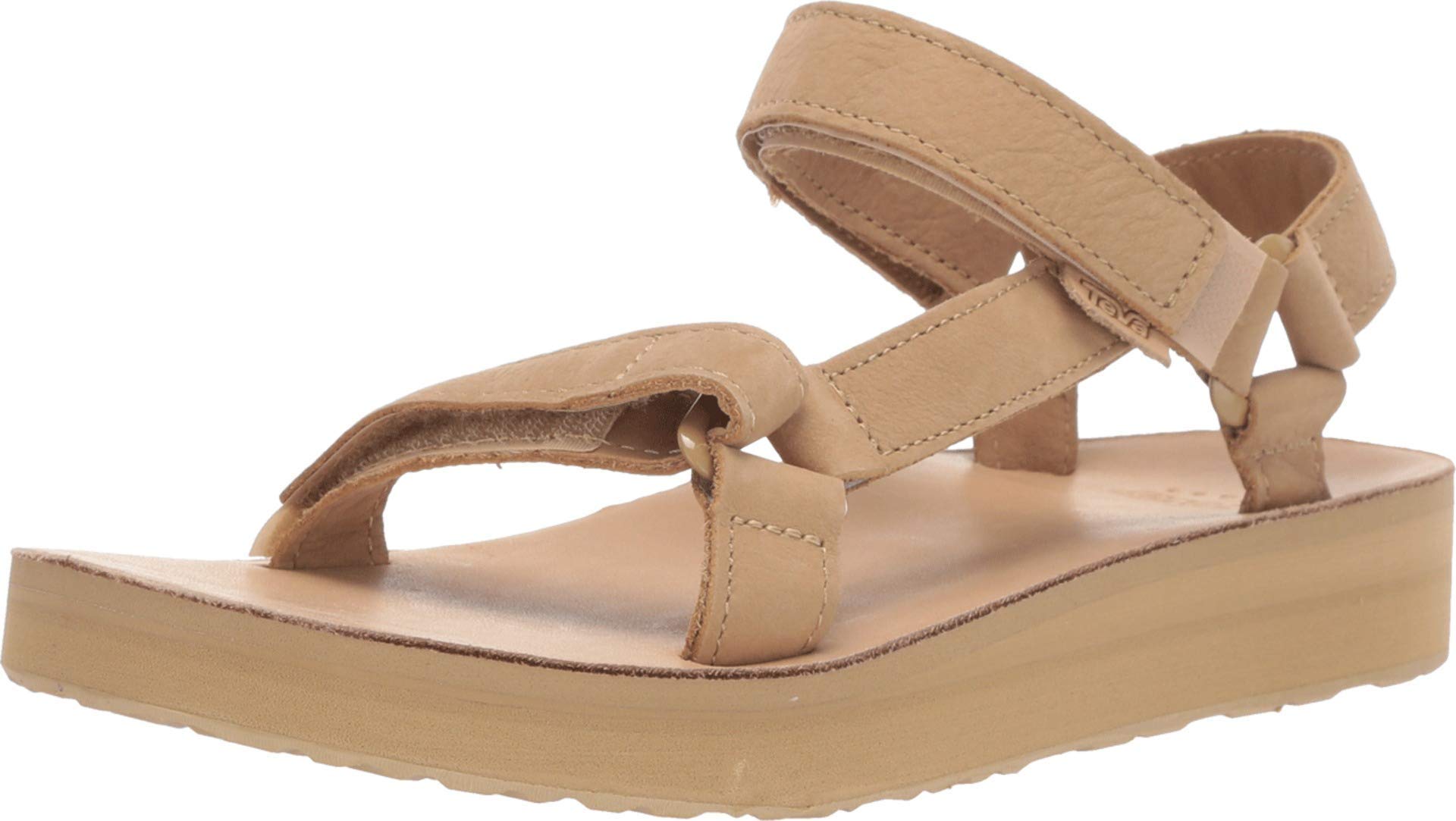 Teva Women's Midform Universal Leather Sandal, Desert Sand, 8