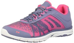 ryka women's dynamic 2.5 athletic shoe, grey/pink, 8 m us