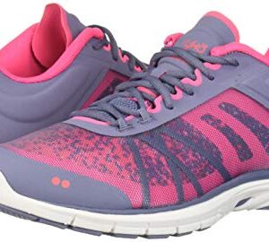 Ryka Women's DYNAMIC 2.5 Athletic Shoe, grey/pink, 8 M US