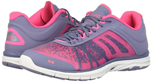 Ryka Women's DYNAMIC 2.5 Athletic Shoe, grey/pink, 8 M US