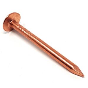 1.5 Inch Copper Nails for Slating & Roofing - 10 Oz Pack of Solid Copper Nail Spikes