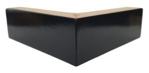 elegent upholstery 2-1/2" l shaped corner sofa wood furniture legs espresso finish - set of 4 legs