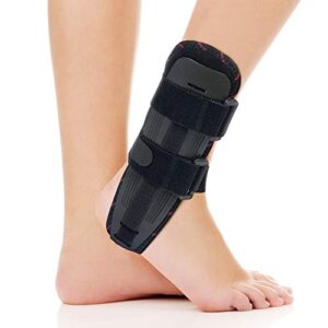 ortonyx ankle stabilizer brace stabilizing stirrup splint - one size fits most - black