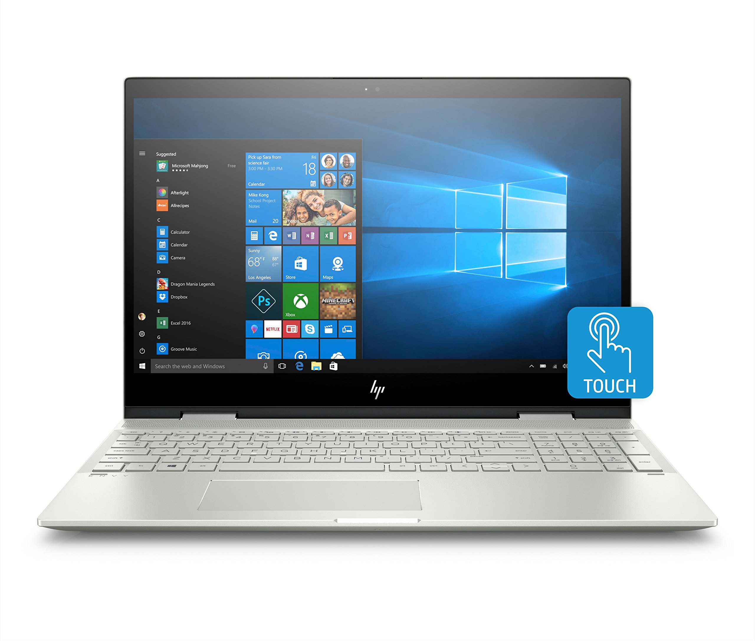 HP - ENVY x360 2-in-1 15.6" Touch-Screen Laptop - Intel Core i7 - 12GB Memory - 256GB Solid State Drive - HP Finish In Natural Silver