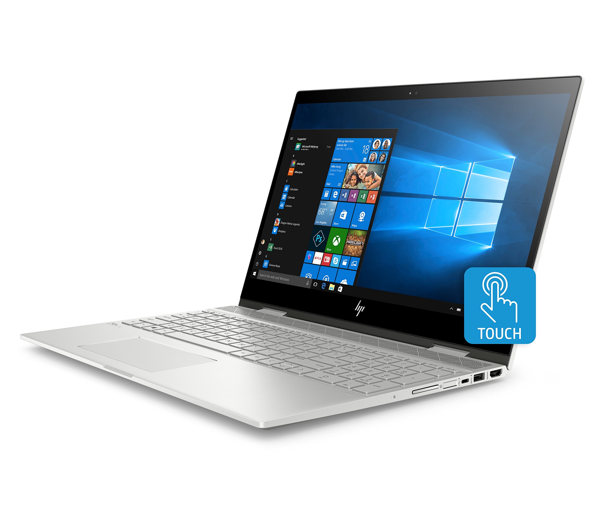 HP - ENVY x360 2-in-1 15.6" Touch-Screen Laptop - Intel Core i7 - 12GB Memory - 256GB Solid State Drive - HP Finish In Natural Silver