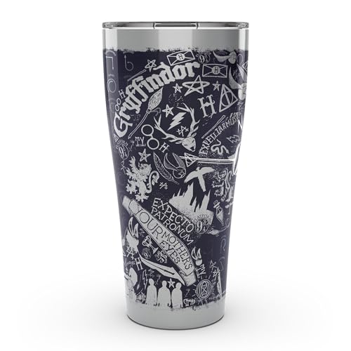 Tervis Harry Potter 20th Anniversary Triple Walled Insulated Tumbler Travel Cup Keeps Drinks Cold & Hot, 30oz Legacy, Stainless Steel