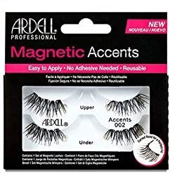 ardell magnetic lashes accents 002 2 pair, black, 1 count)