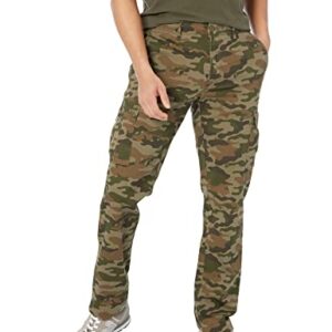 Amazon Essentials Men's Slim-Fit Stretch Cargo Pant (Available in Big & Tall), Green Camo, 30W x 30L