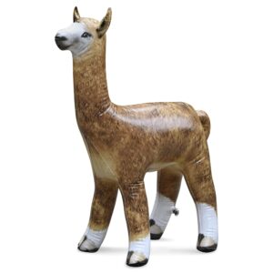 Jet Creations 30" Tall Inflatable Llama Alpaca Light Brown Lifelike Blow-Up Stuffed Animal Pet Figure for Decor Play Livestock Theme Party Pool Birthday VBS Photo Prop Gift for Boys Girls Kids 1pc