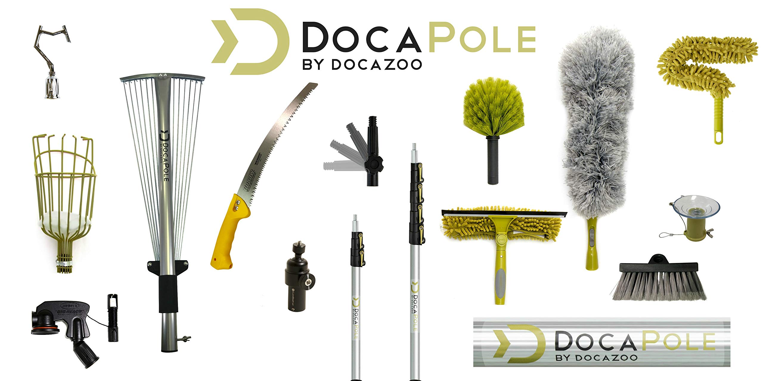 DOCAZOO DocaPole Fruit Picker Basket Attachment: Twist-On Perfect Fruit Picking Tool for Gathering Apple, Avocados, and Other Fruits