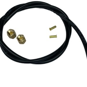 Sellerocity Brand Kit Air Compressor Tube Unloader Hose 40" Compatible With Emglo Jenny 610-1091 Dewalt A12463 Contains Nut & Ferrule With Inserts