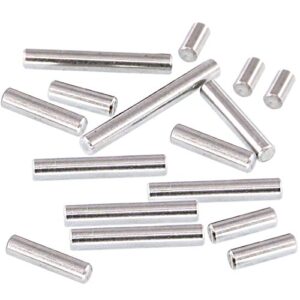 Hilitchi 110 Pcs Dowel Pin Stainless Steel Shelf Support Pin Fasten Elements Assortment Kit - Size Include 5mm x 10mm / 16mm / 20mm / 25mm / 30mm / 35mm / 40mm