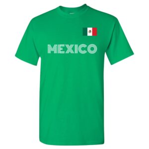 ugp campus apparel mexico soccer jersey - mexican international futbol team t shirt - 2x-large - green