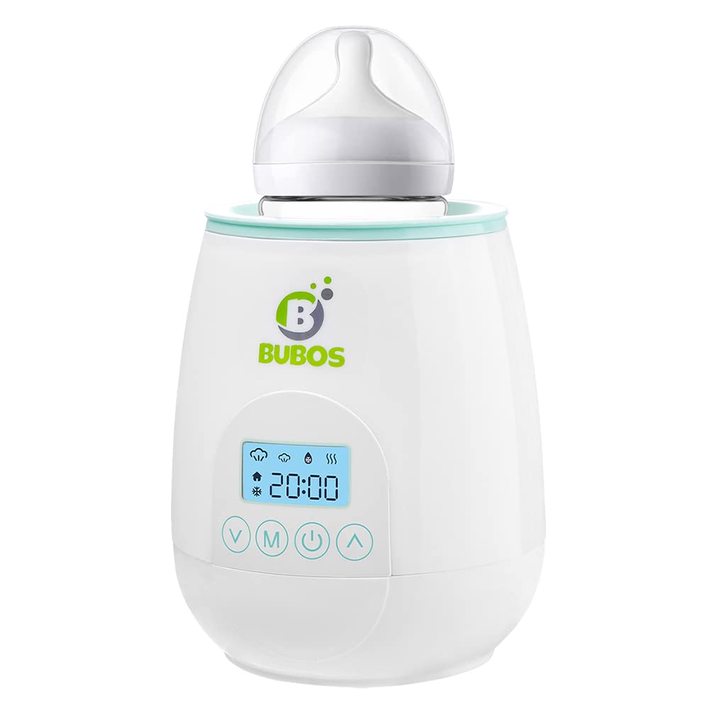 Bubos Bottle Warmer, 4-in -1 Baby Bottle Warmer for Breastmilk, Universal Bottle Support, Auto-Shut Off, BPA Free, Baby Food Jar Included Support, Auto-Shut Off, BPA Free, Baby Food Jar Included