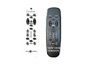 raven black version replacement remote compatible with sleep number flex fit, flex fit plus, or precision comfort